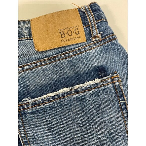 B.O.G Collective Distressed Denim Shortie Shorts Size 28 - Picture 7 of 7